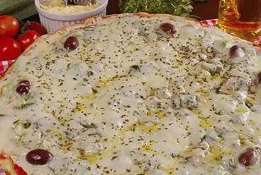 pizza de alhoporo