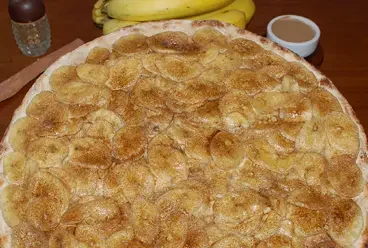 pizza de banana